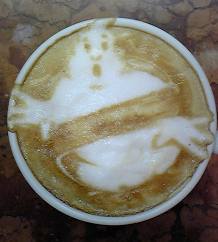 Ghostbusters Coffee Art