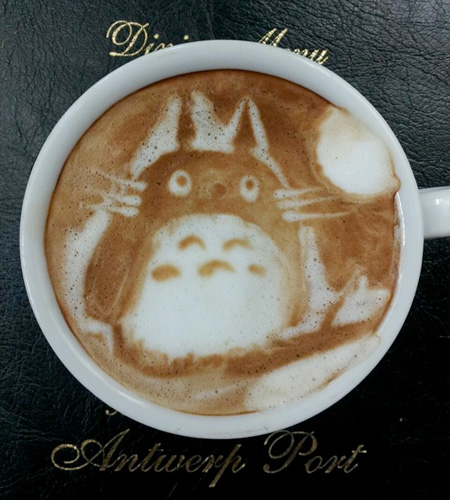 Totoro Coffee Art