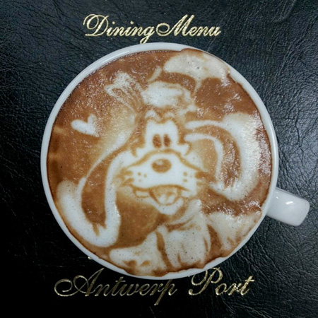 Goofy Coffee Art