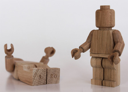 Wooden LEGO Minifigures