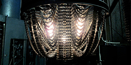 Bicycle Chain Chandeliers