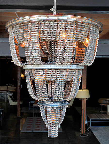 Bicycle Chain Chandelier