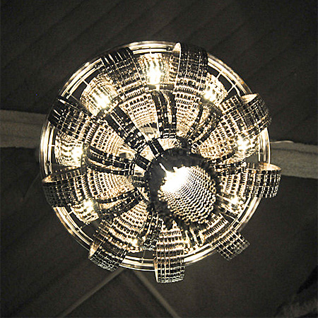 Chandelier Made from Bicycle Parts