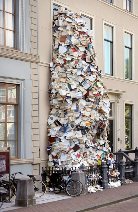 Waterfall Made of Books