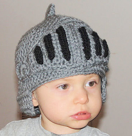 Knitted Knight Helmet