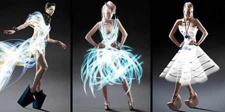 Light Painted Dresses