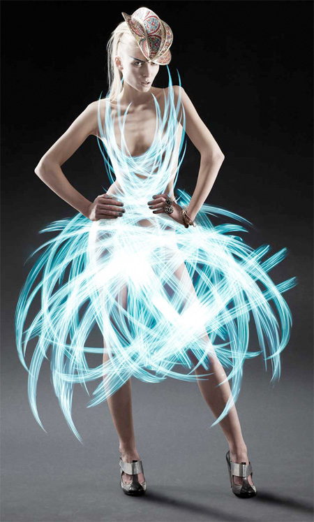 Light Painted Dress