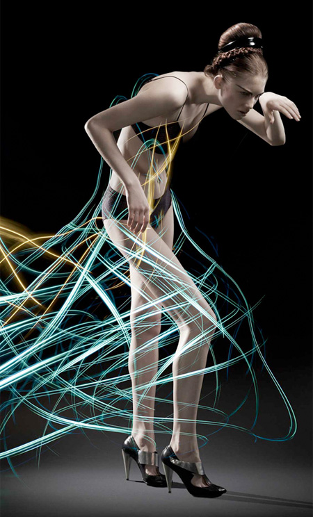 Light Painted Dresses by Atton Conrad