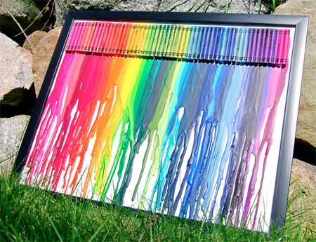 Melted Crayon Art