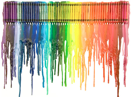 Melted Crayons Painting
