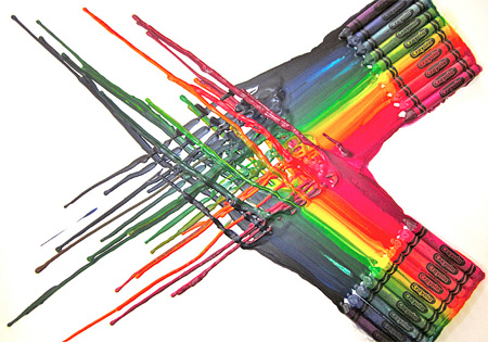 Melted Crayons Art by Jessie Kerbawy