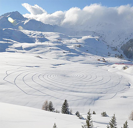 Snow Patterns by Simon Beck