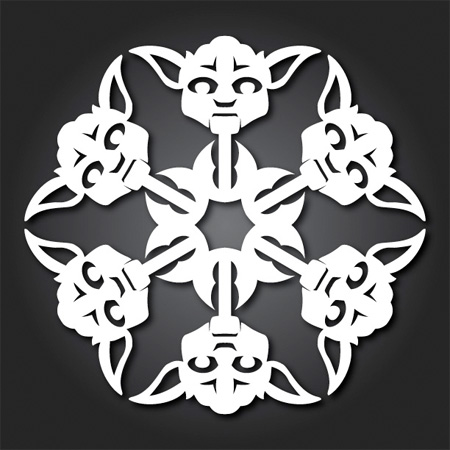 Yoda Snowflakes