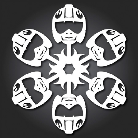 Rebel Pilot Snowflakes