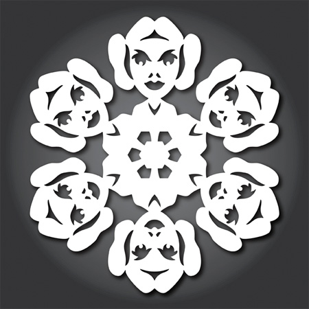 Princess Leia Snowflakes