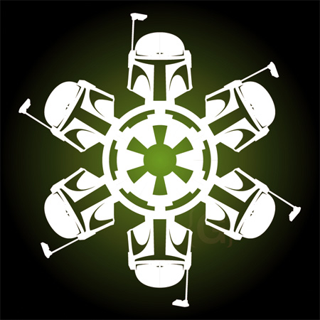 Boba Fett Snowflakes