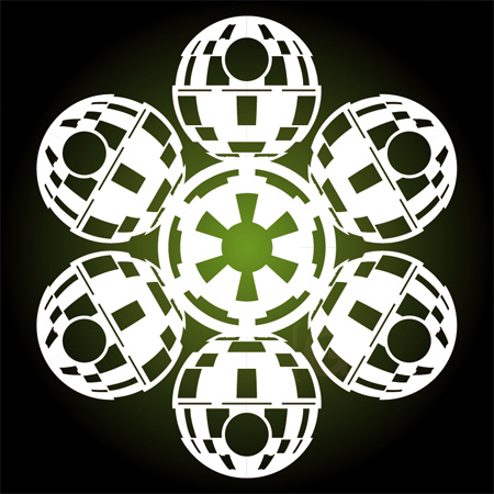 Death Star Snowflakes