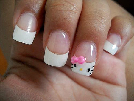 Hello Kitty Nails