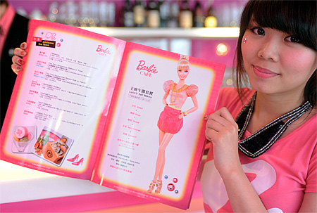 Barbie Cafe in Taiwan