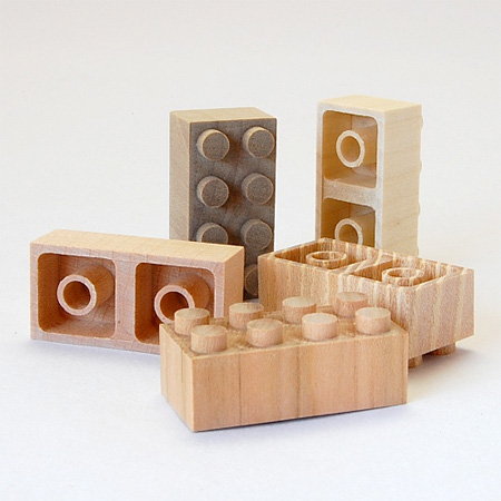 LEGO Bricks Made of Wood