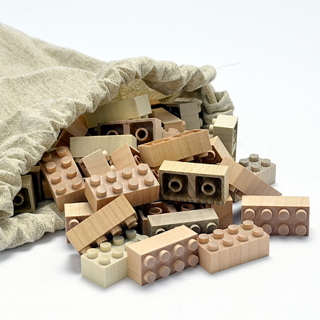 LEGO Blocks Made of Wood