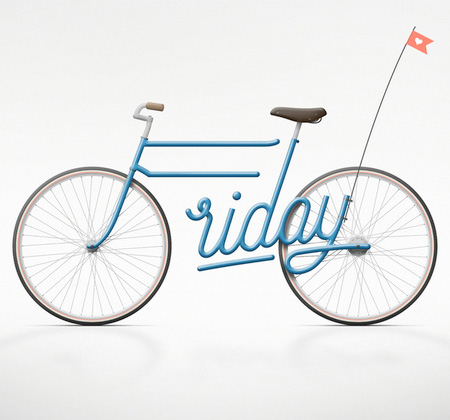 Typography Bicycle