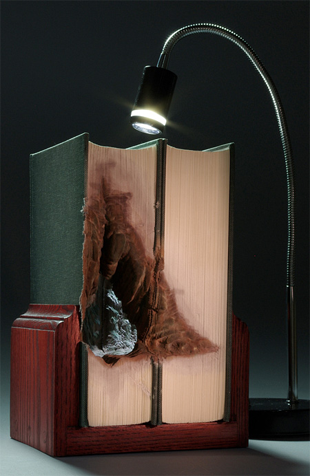 Carved Book Sculptures by Guy Laramee