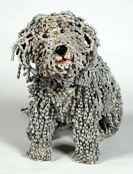 Bicycle Chain Dogs by Nirit Levav