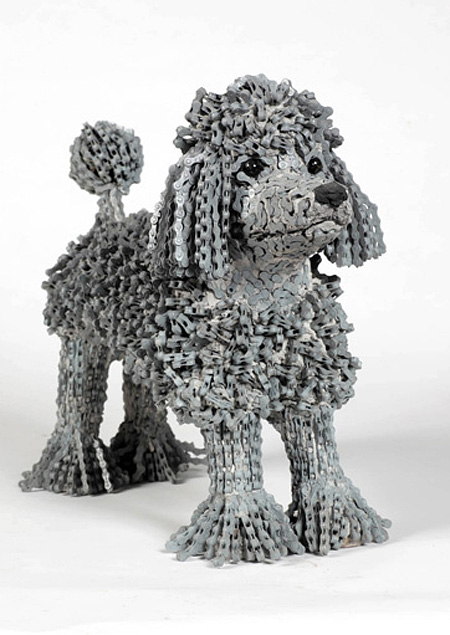 Bicycle Chain Dog by Nirit Levav