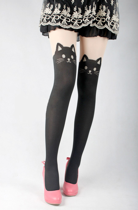 Cat Face Stockings