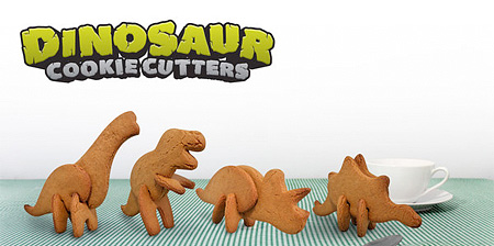 3D Dinosaur Cookie Cutters