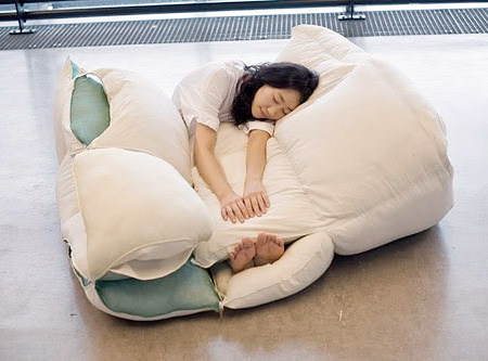 Blanket Made out of Pillows