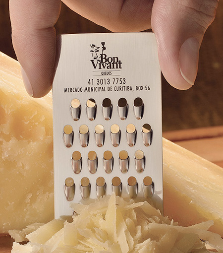 Bon Vivant Cheese Grater Business Card