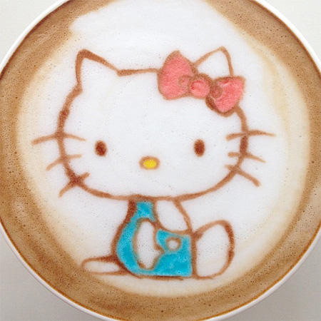 Hello Kitty Latte Art