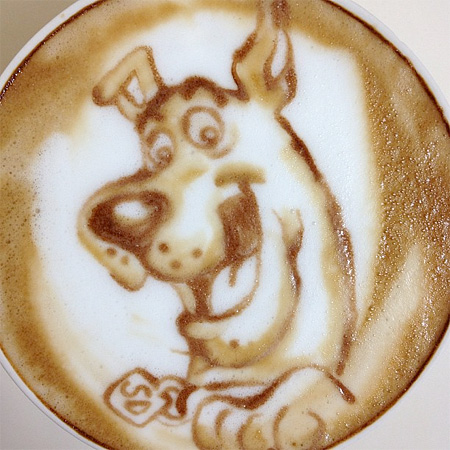 Scooby Doo Latte Art