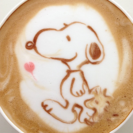 Snoopy Latte Art