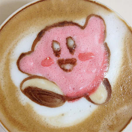 Kirby Latte Art