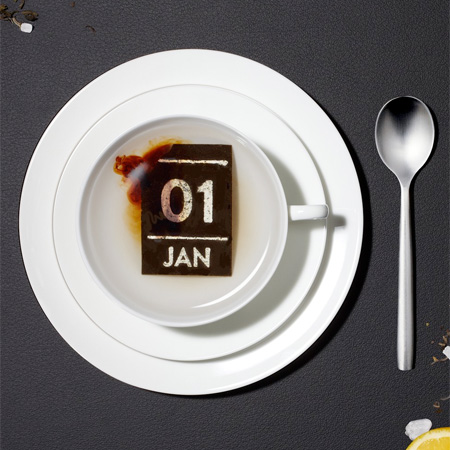 Calendar Made of Tea