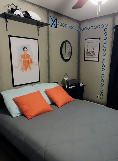 Portal 2 Themed Bedroom