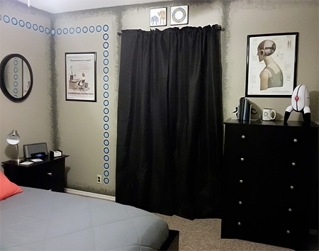 Portal Game Inspired Bedroom