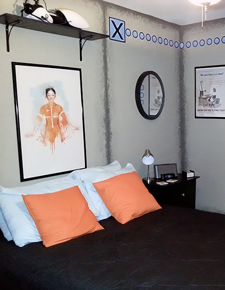 Portal Game Themed Room