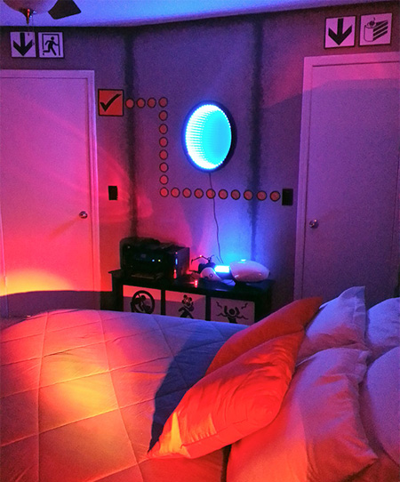 Portal Game Inspired Room