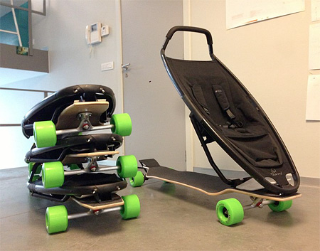 Skateboard Stroller