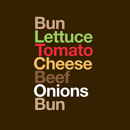 Typography Sandwiches