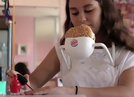 Hands Free Burger Holder