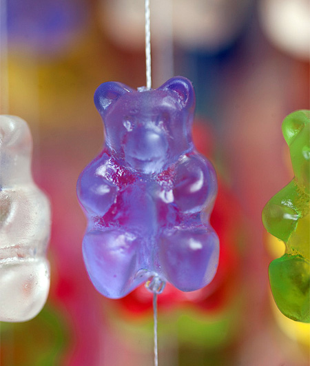 Chandelier Made of Gummi Bears