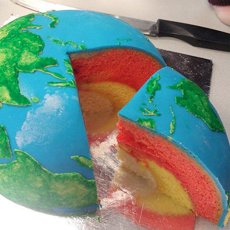 Earth Layer Cake