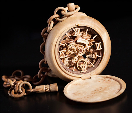 Watch Made out of Wood