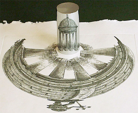 Anamorphic Pencil Drawings