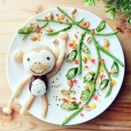 Monkey Food Art